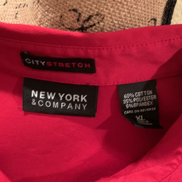 Women’s New York & Co Collar Button Down Long Sleeve Top - Picture 9 of 9